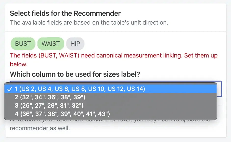 How to set up an apparel size recommender to lower returns 