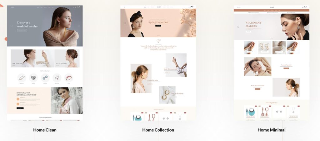 Mojuri is one of the top Shopify themes for clothing and jewelry.